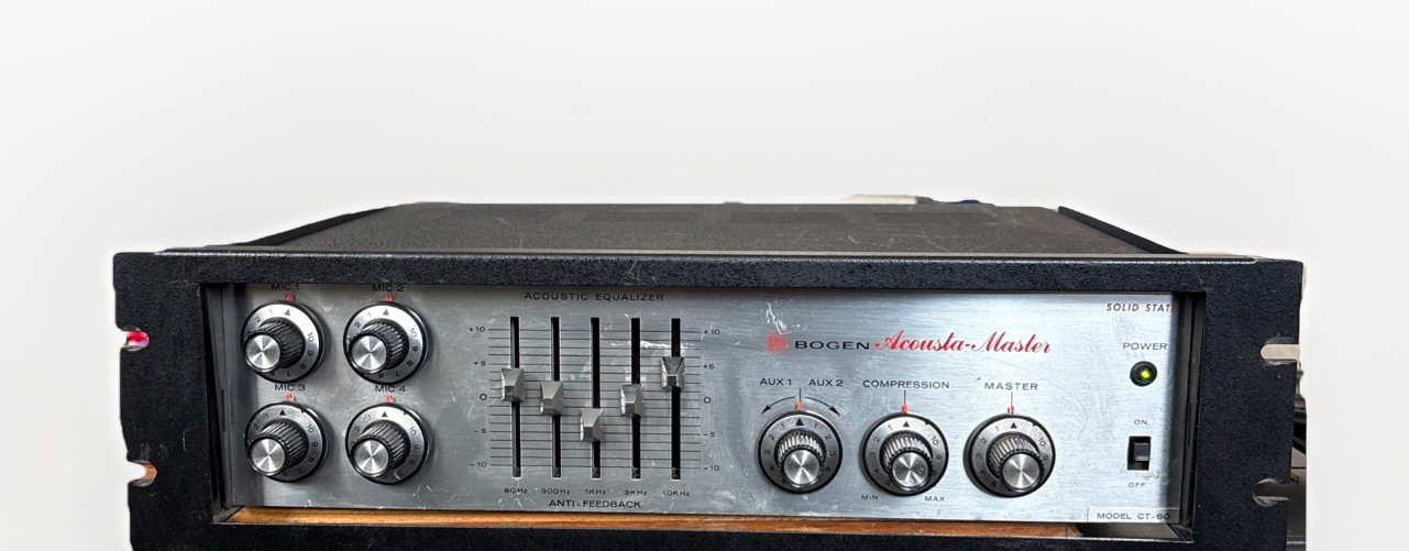 Vintage BOGEN CT-60 Acousta-Master Solid State Amplifier Made in USA - Working