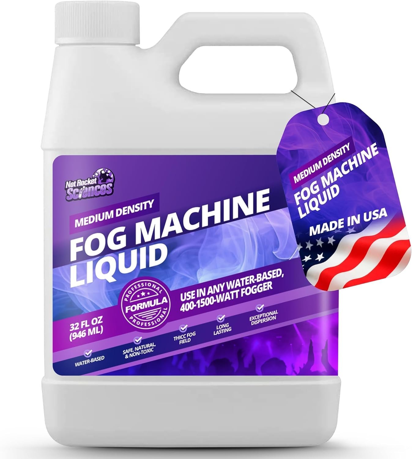 32oz Fog Machine Liquid Smoke - Medium Density Machine, 32 oz (1 Quart)