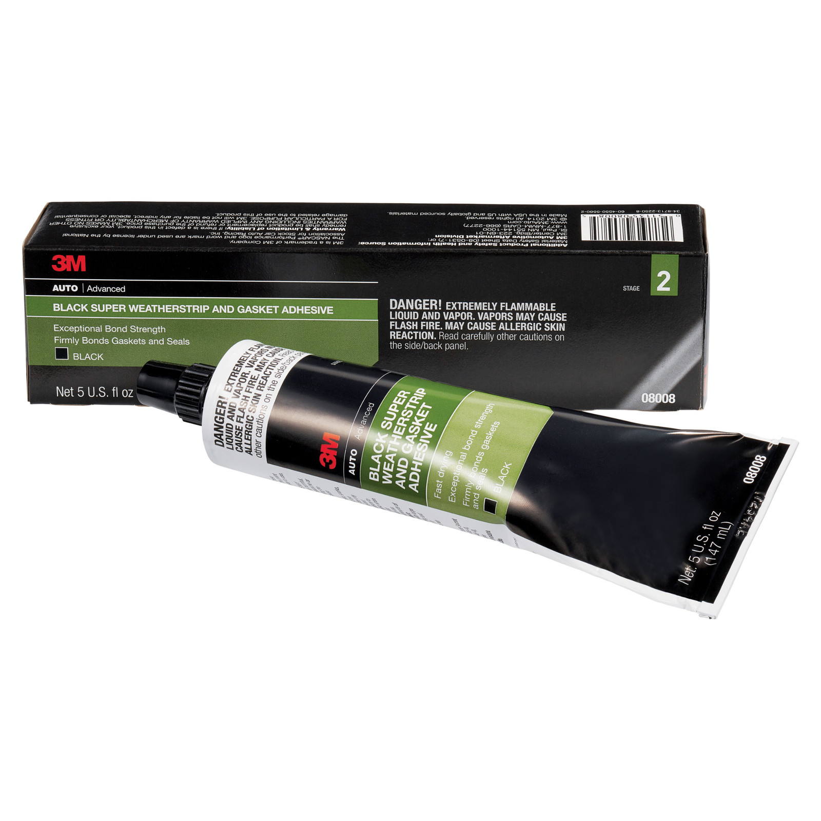3M Super Weatherstrip and Gasket Adhesive: 5 ounce tube (Black)