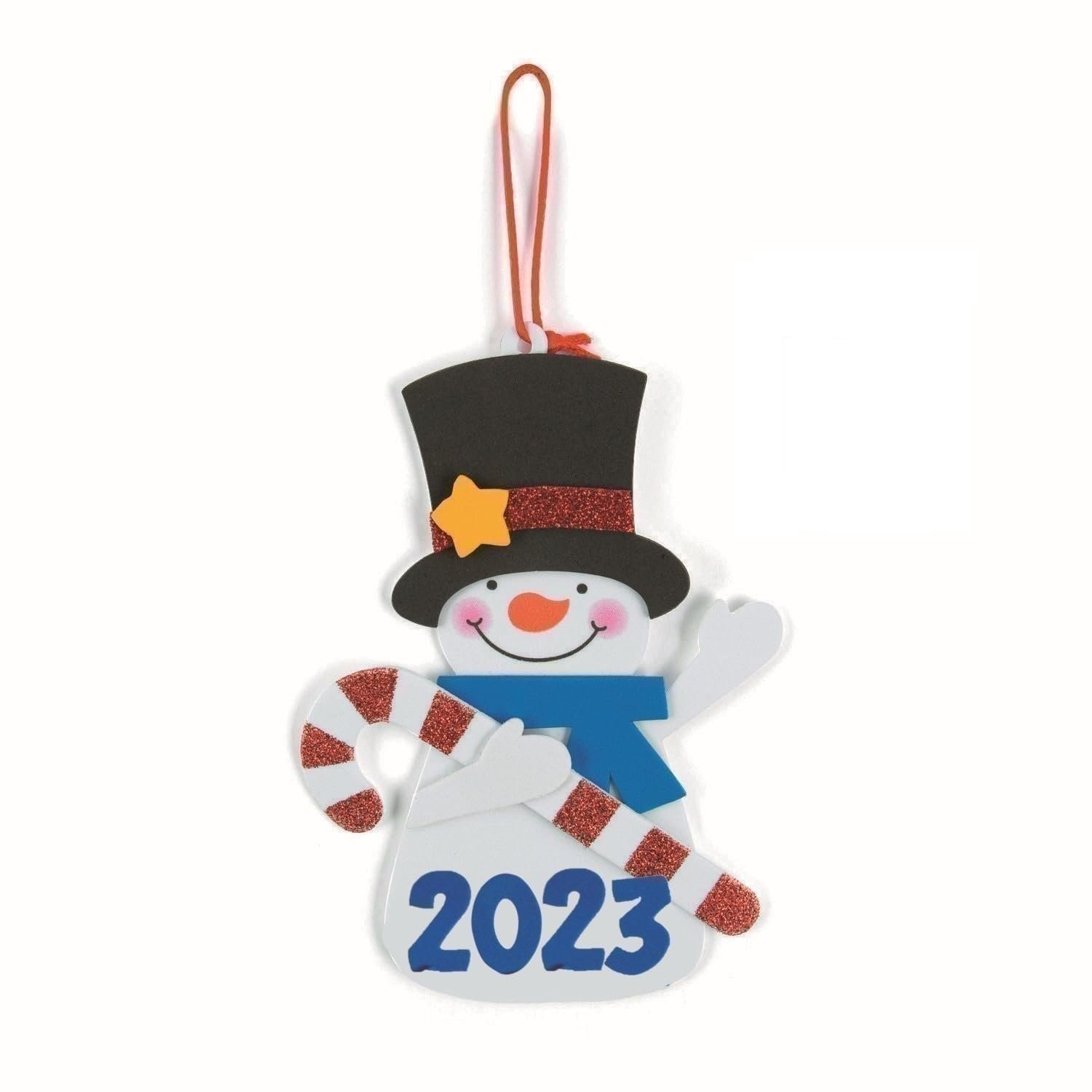 Snowman Christmas Ornament Craft Kits - Makes 12 - Christmas Holiday Crafts for