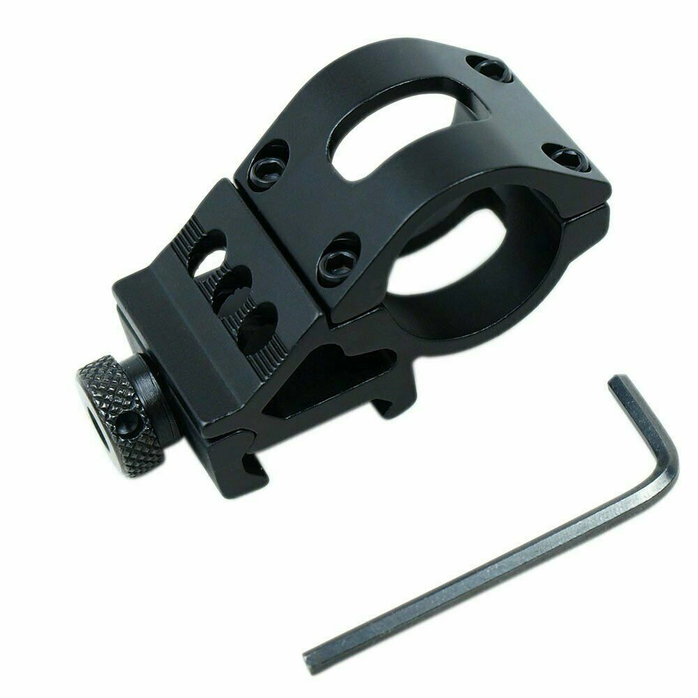 1" Offset Scope Ring with 20mm Rail Mount for Scopes / Laser / Flashlight