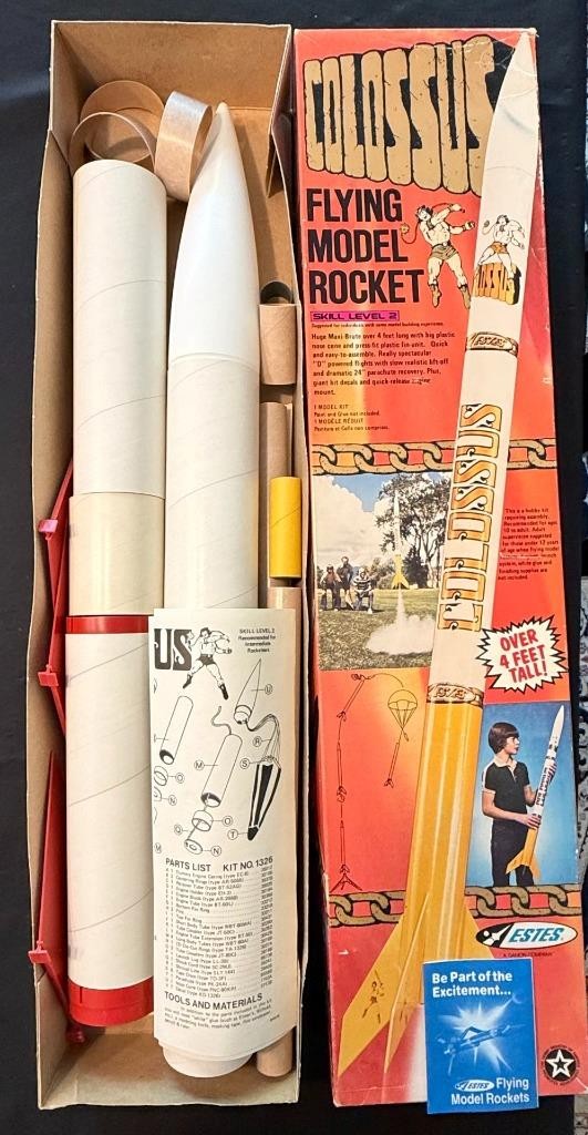 SCARCE ESTES VINTAGE COLOSSUS MODEL ROCKET #1326 NEW OLD STOCK BEAUTIFUL EXAMPLE