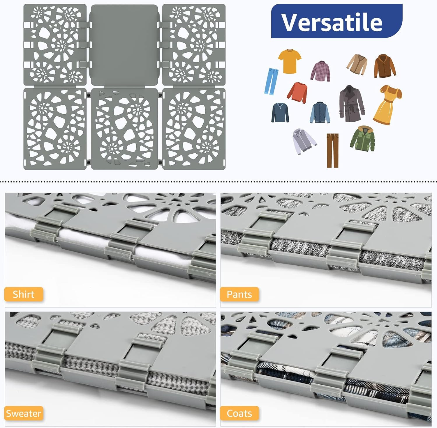 Shirt Folder Board V2 - Durable Plastic Clothes Folding Board Tshirt Organizer T