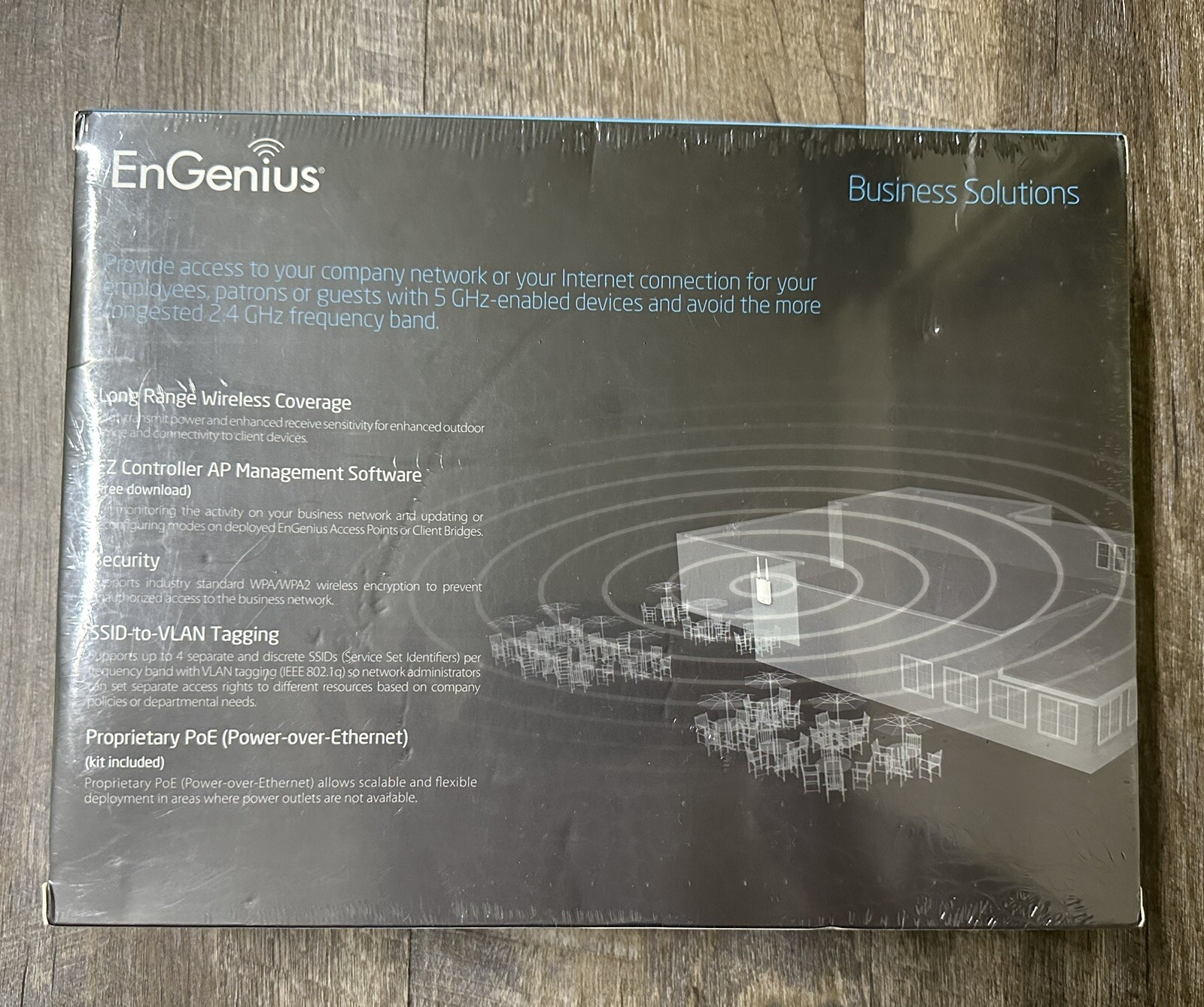 EnGenius ENS500EXT 5 GHz Long Range PoE Outdoor Access Point / Client Bridge NEW