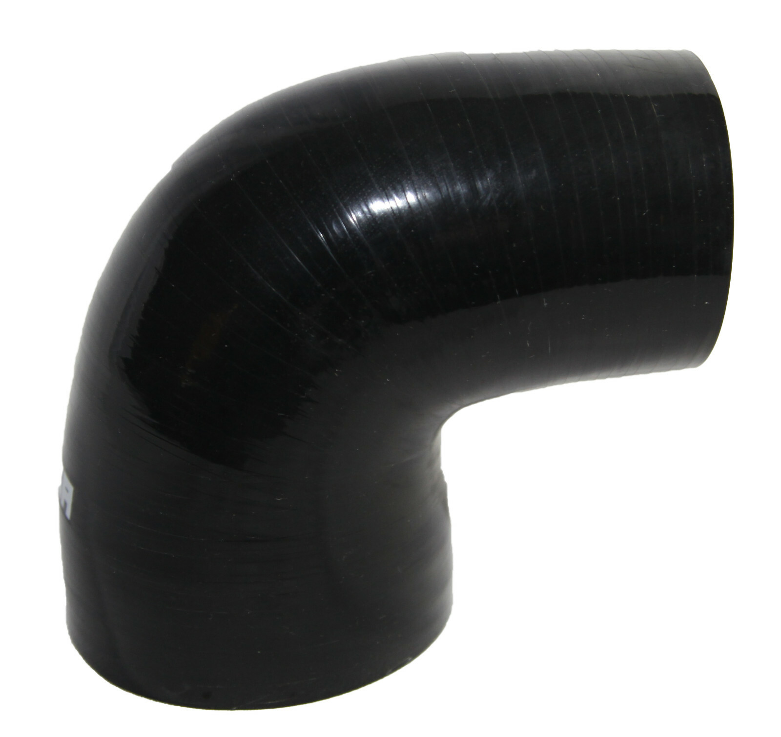 Universal BLACK 4PLY 1x90 Degree 3"-4"ID Silicone+ 2xStainles Steel T-clamp