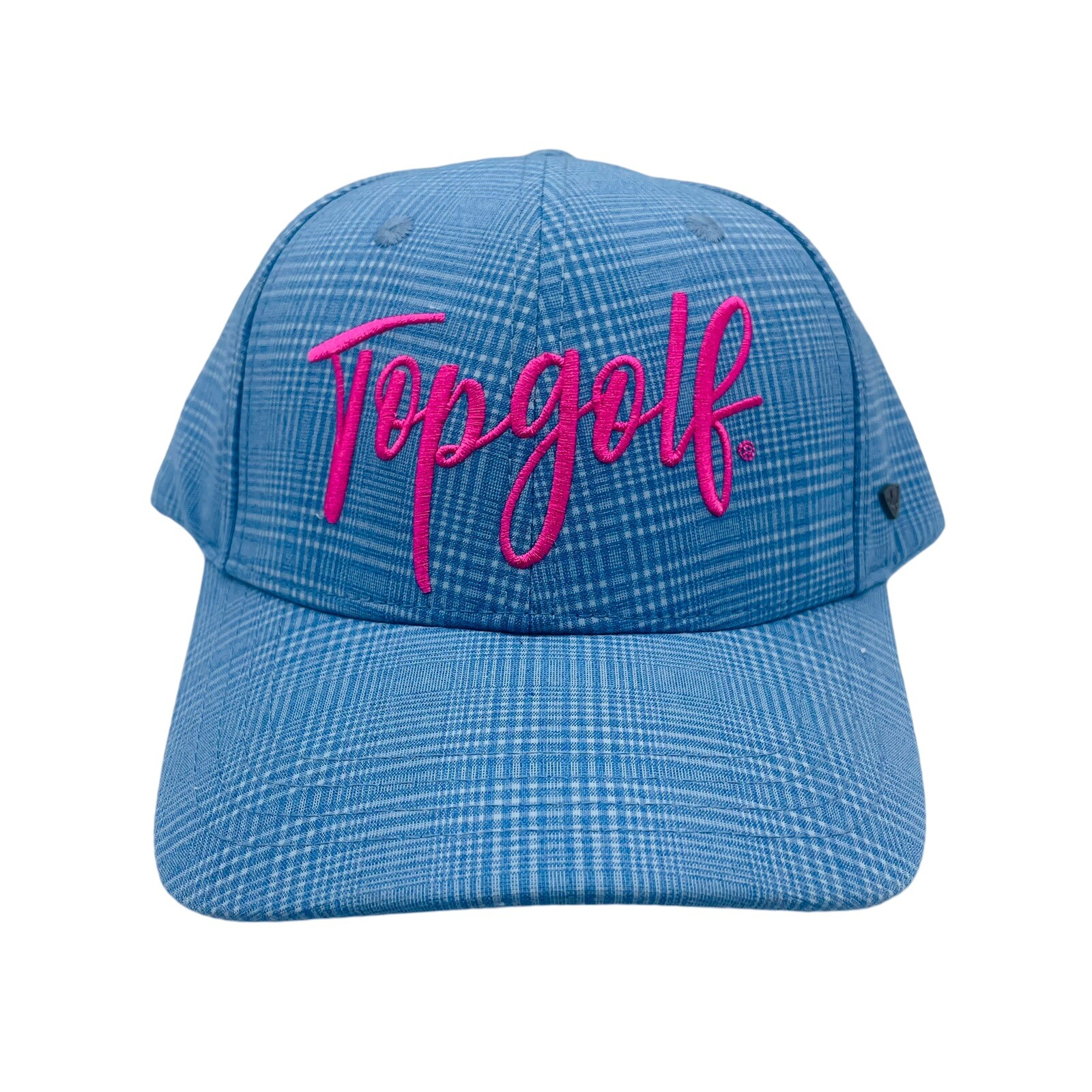 Top Golf Hat Women’s Blue Pink Plaid Cap NWT