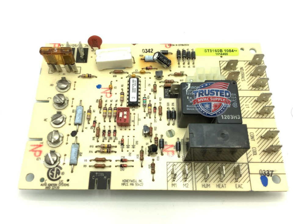 1014460 OEM Furnace Control Circuit Board ST9160B1084 GUARANTEED ST9160B 1084