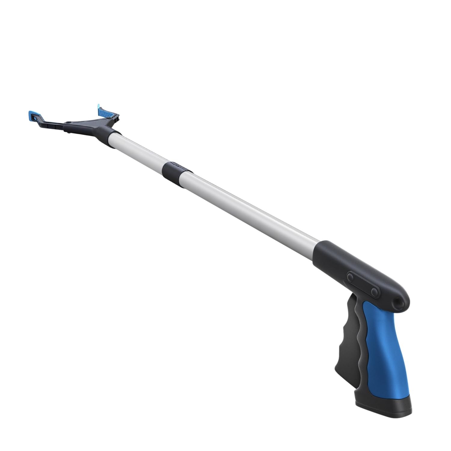 FitPlus 2024 Upgrade PowerGrip T9, Grabber Reacher 32 Inch (Pack of 1), Blue