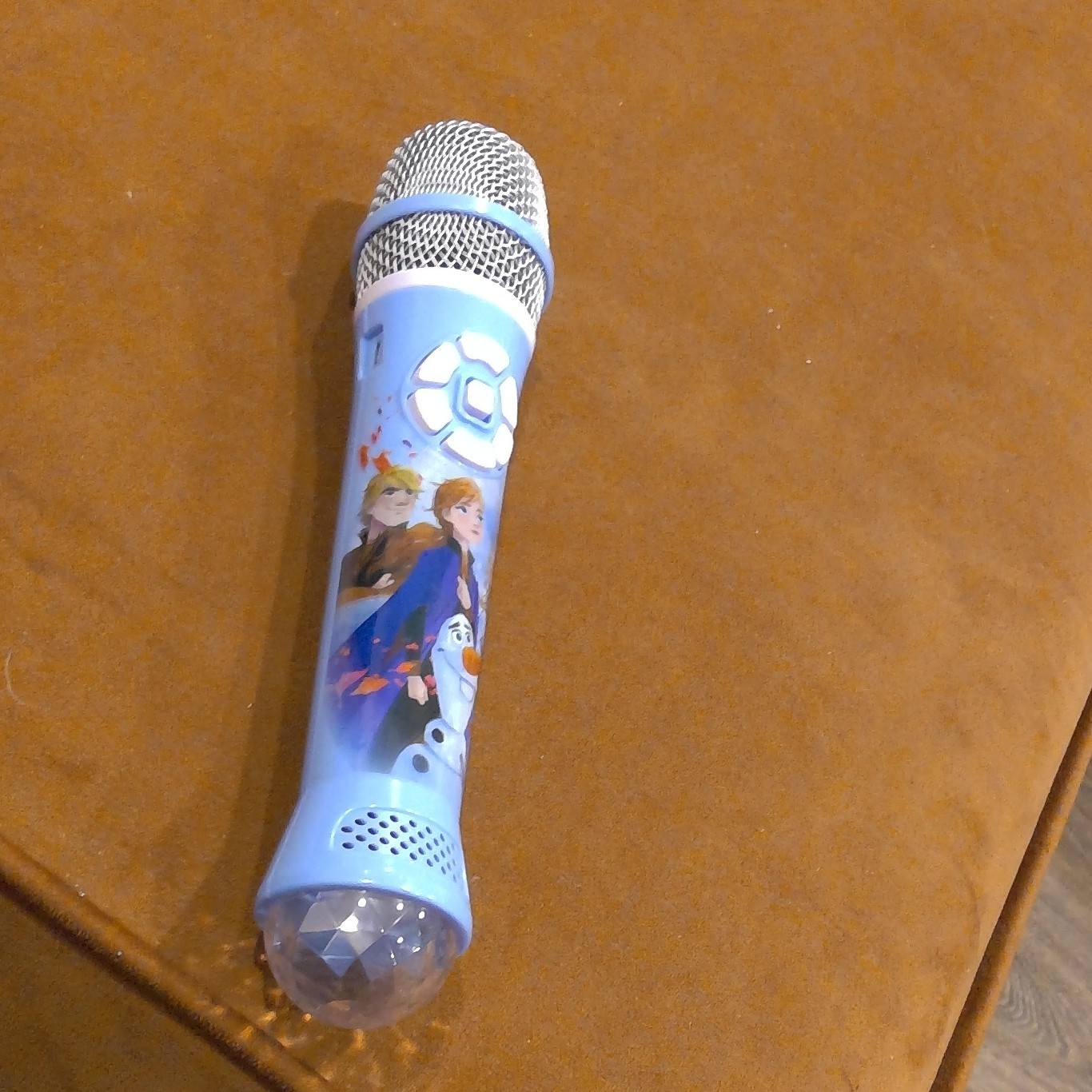 Disney Frozen Battery Operated Blue Musical Microphone Toy USB Rechargeable