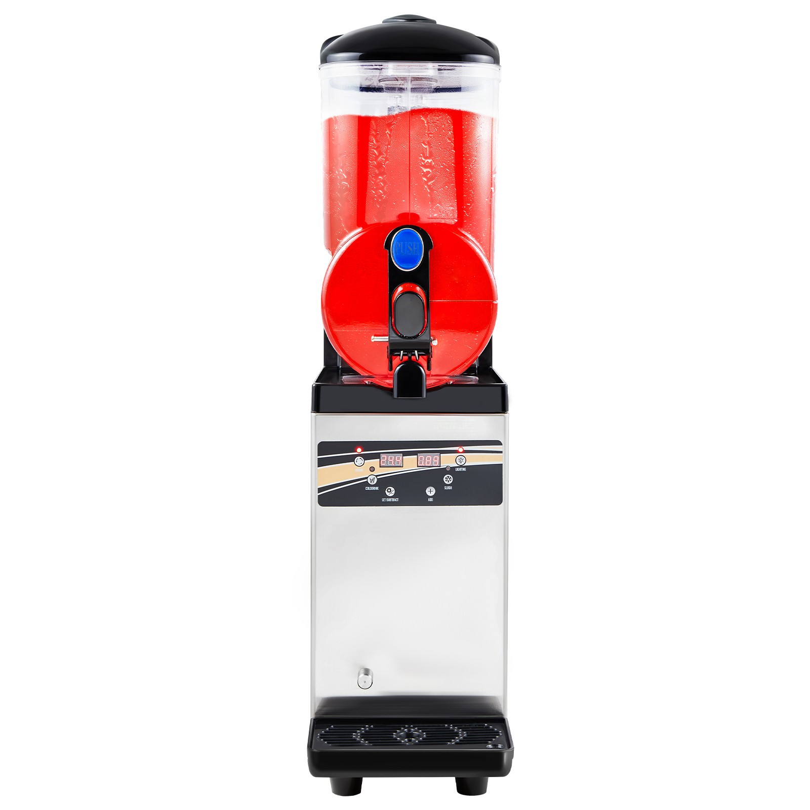 Uimoso 15L Commercial Frozen Drink Machine for Slushies and Smoothies