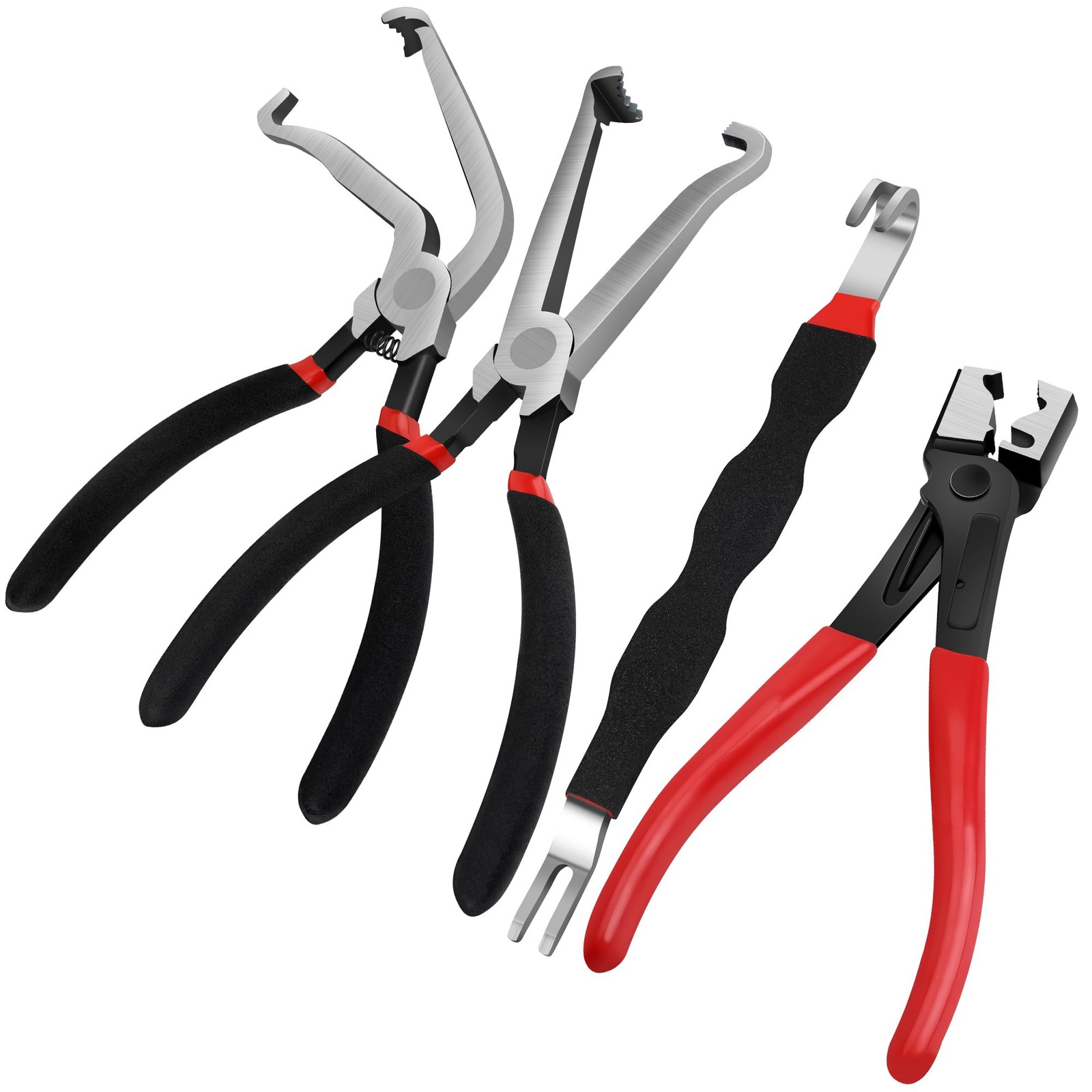 4 PCS Electrical Disconnect Pliers Straight 60 Connector Separator Car Tool