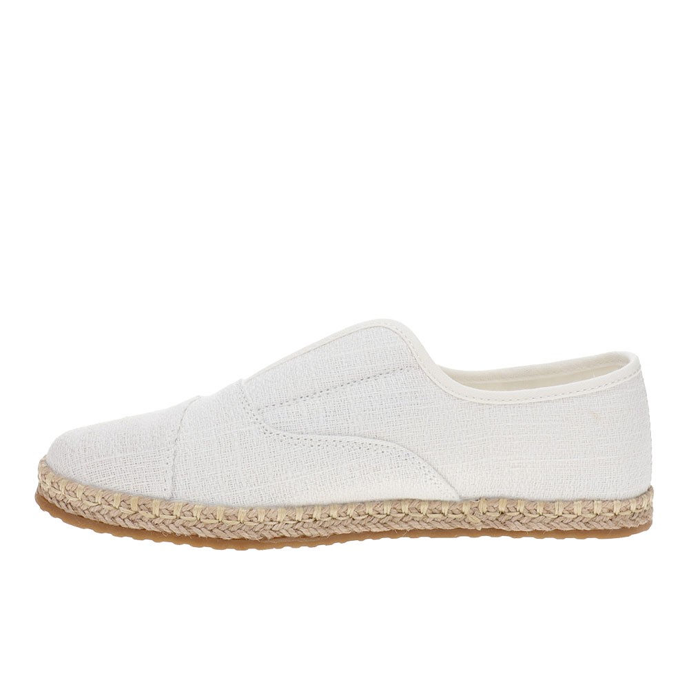 TOMS Palmera Plus Slip On Espadrille Womens White Flats Casual 10023048T-100