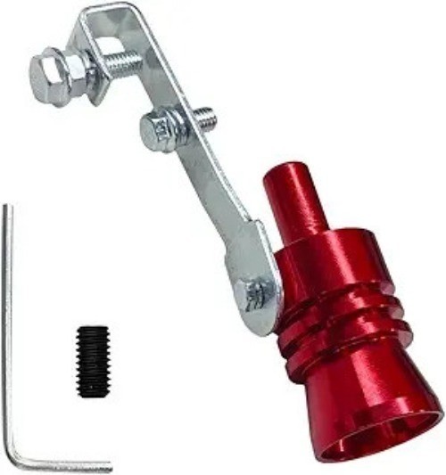 Car Exhaust Whistle, Universal Turbo Sound Booster, Aluminum Color: RedSze: L
