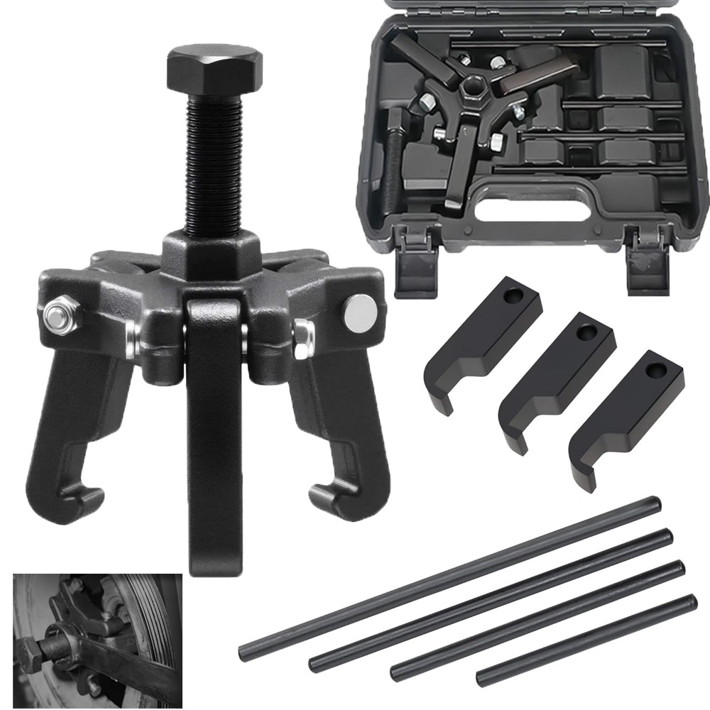 Harmonic Balancer Puller Crank Pulley Removal Kit Engine Motor Rod Auto GM US
