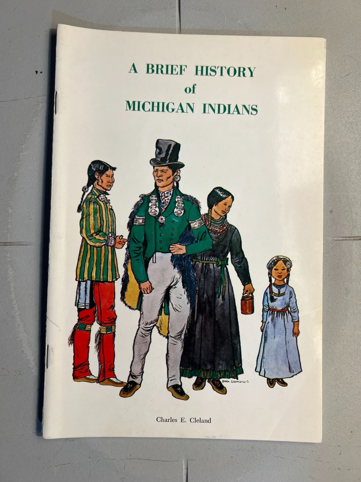 A Brief History of Michigan Indians by Charles Cleland Fmr. Library Booklet 1975