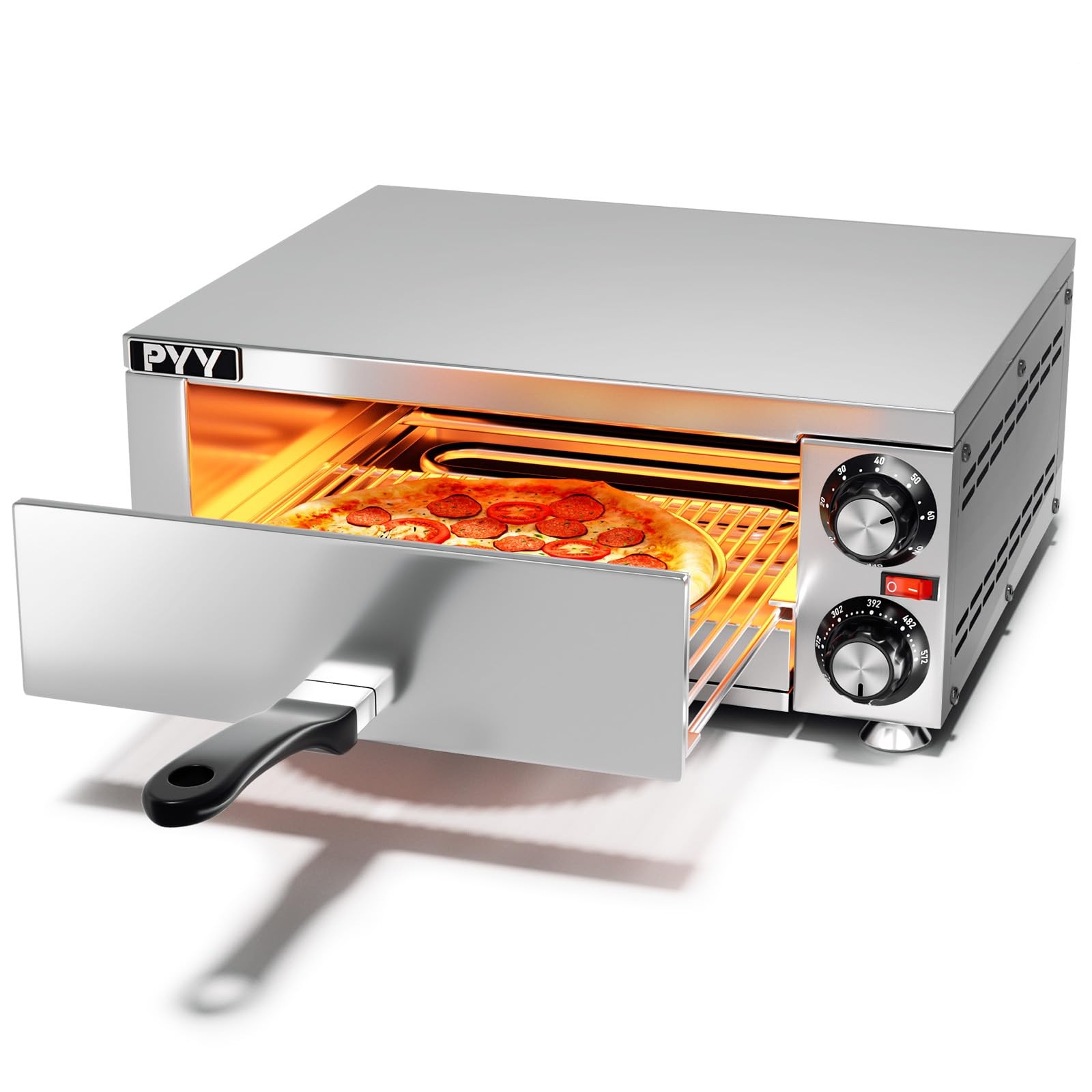 Pizza Oven Indoor Electric Countertop Commercial Pizza maker with Crumb Tray ...