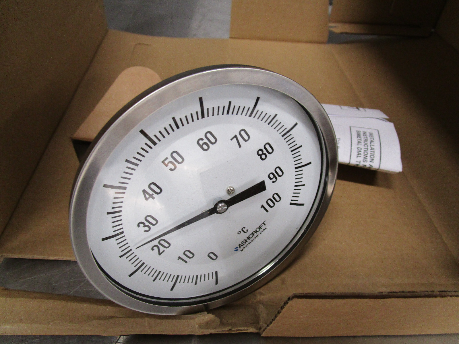 New Ashcroft 50-EI-70-E-040 100C Bimetal Thermometer