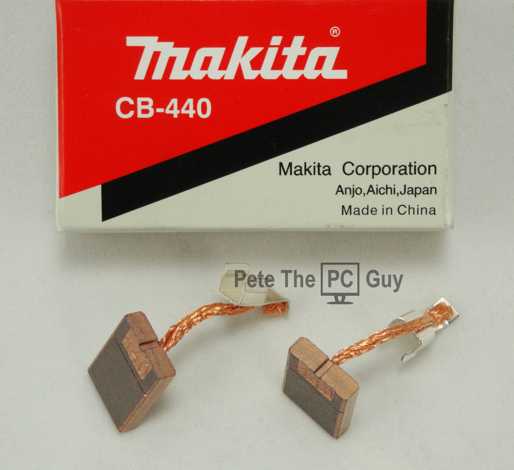 Makita 18V LXT Genuine CARBON BRUSH SET CB-440 for Impact Driver/Hammer Drill