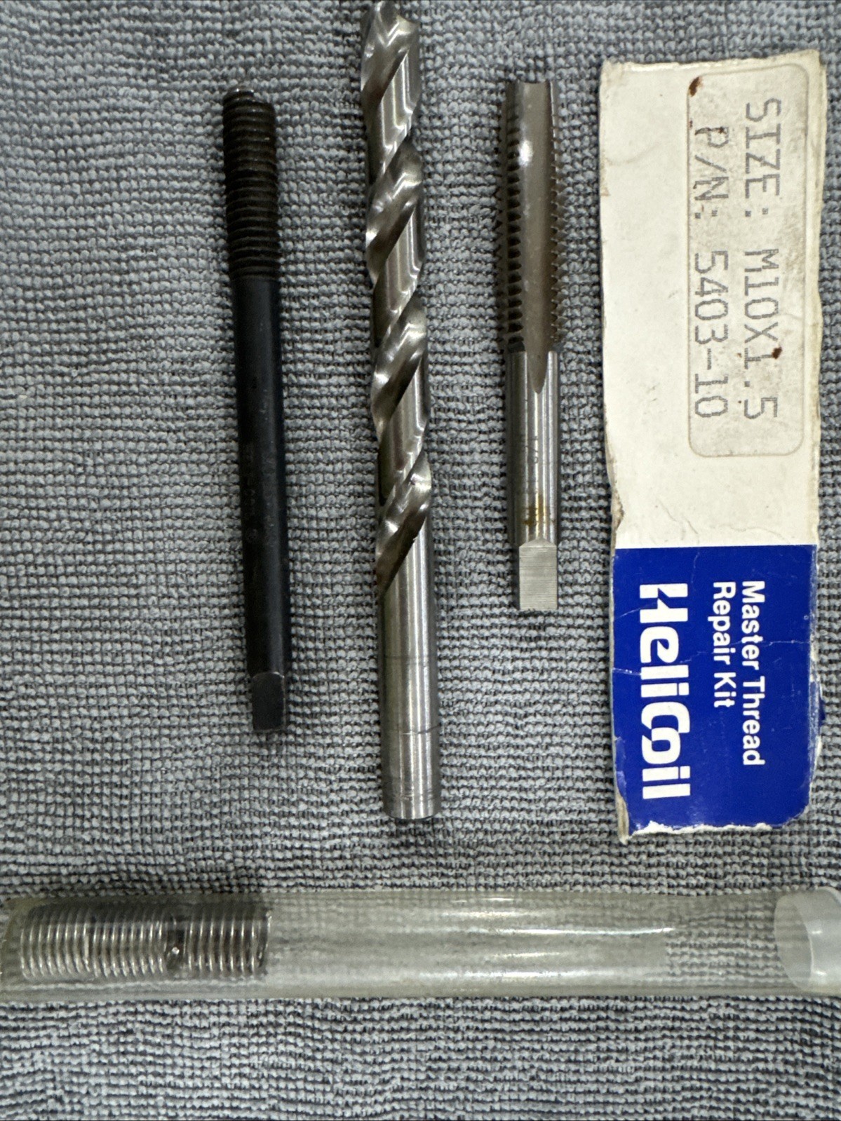 HeliCoil 5403-10 M10 x 1.5 Metric Thread Repair Kit Tap Drill Tool 3 Inserts USA