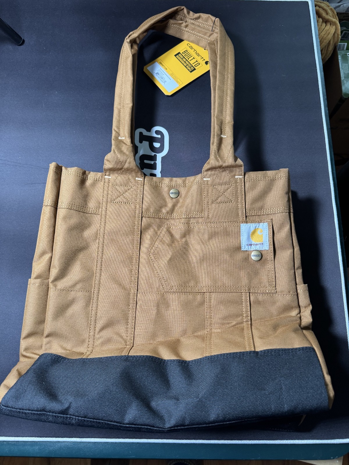 Carhartt Gear B0000380 Vertical Snap Tote - Carhartt Brown