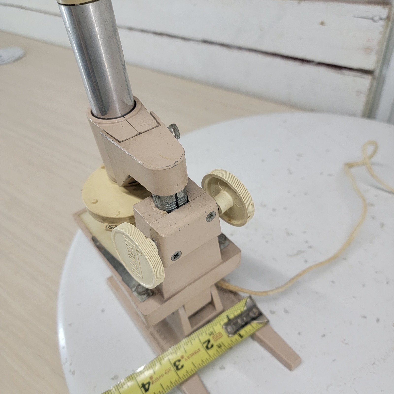 Vintage A.C. Gilbert Illuminated Microscope Working Light Educational USA