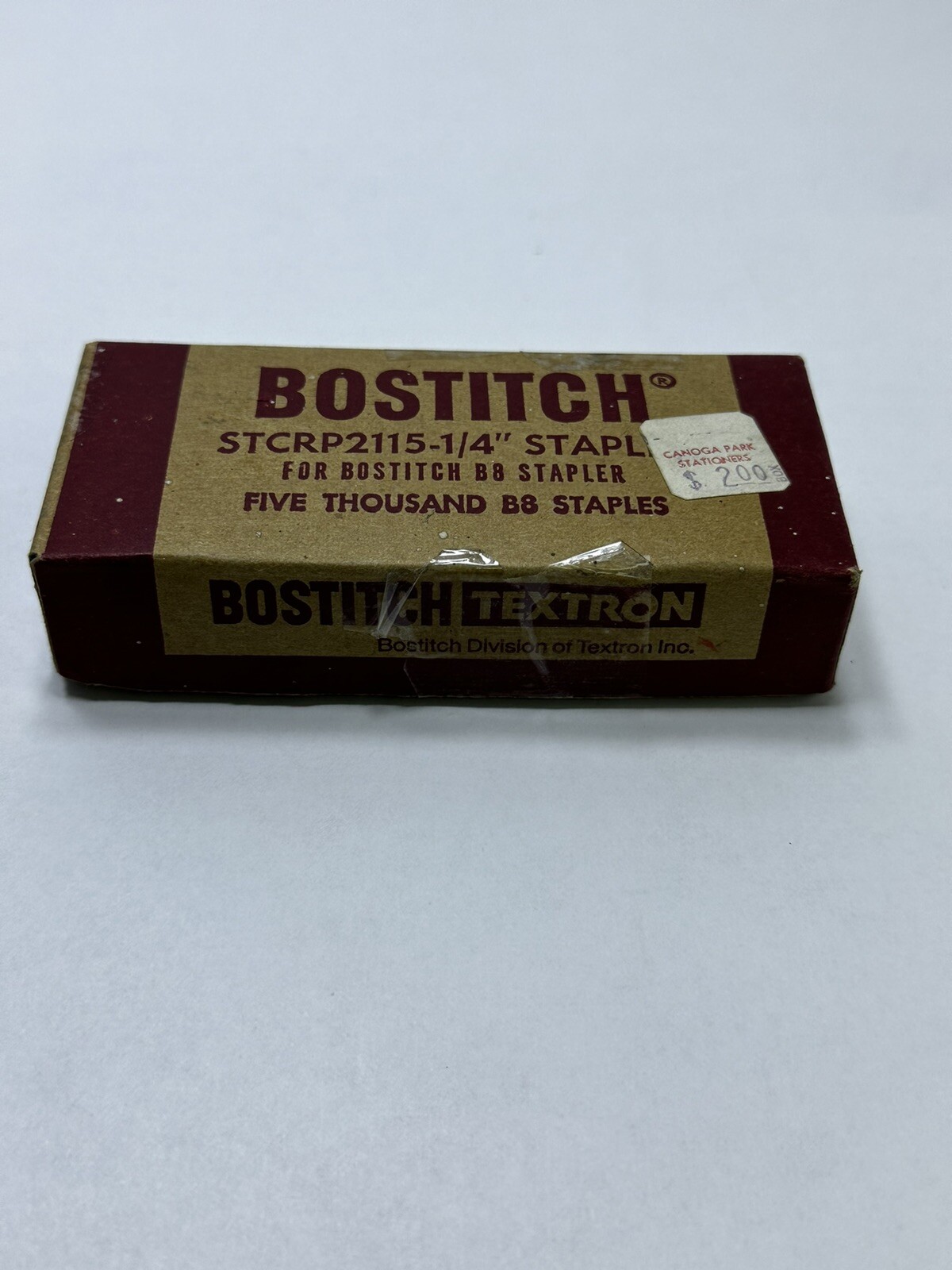 Vintage Partial Box Of Staples Bostitch For B8 Stapler STCRP2115-1/4"