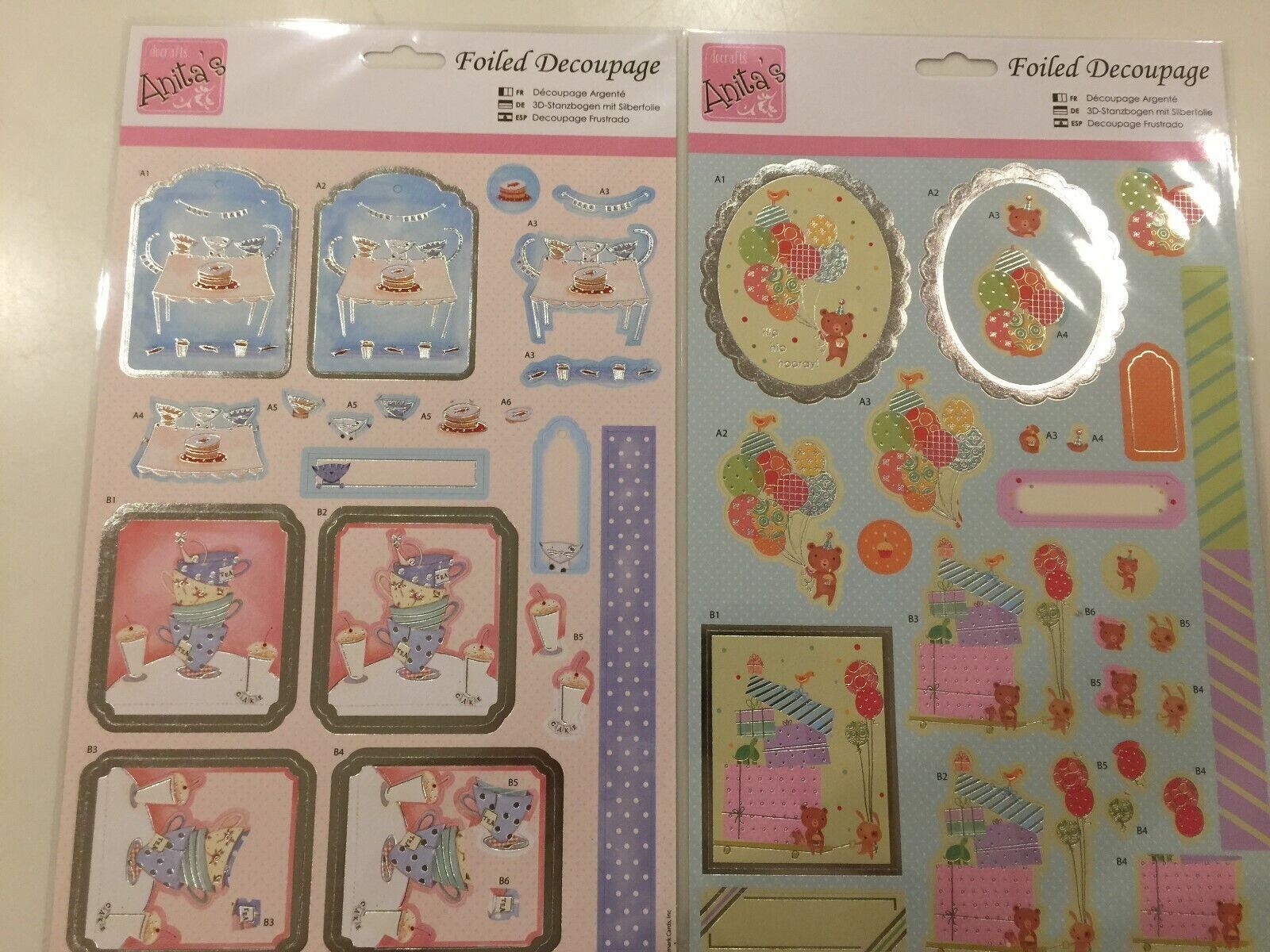 Docrafts Spring Time Foiled Decoupage Topper Set