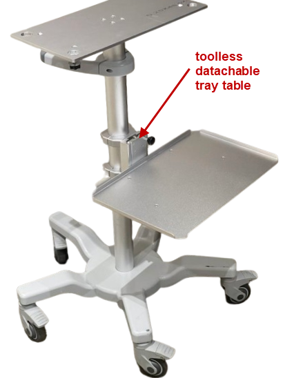 Full metal roll stand for Portable Anesthesia machine