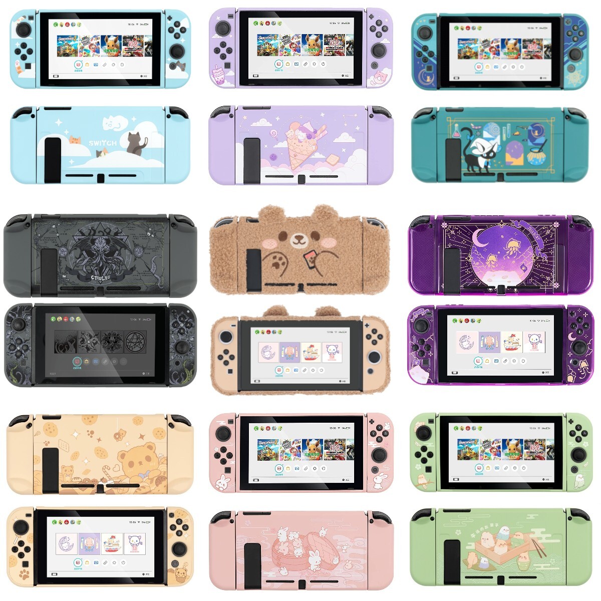GeekShare Nintendo Switch Protective Case Slim Hard Shell Switch Soft Case Cover