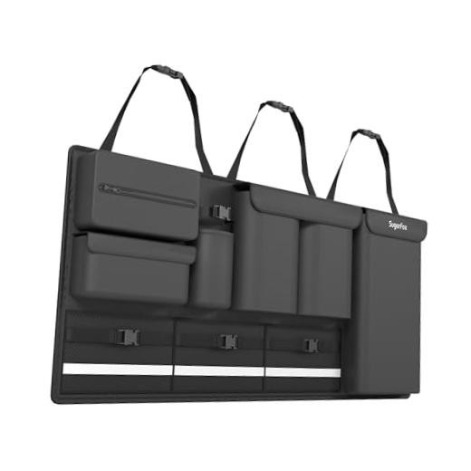 Backseat Hanging Trunk Organizer for SUVs, Cars, Trucks & Oxford fabric-Black