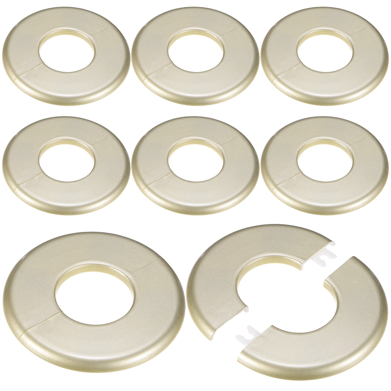 8pcs gold tube cover 44mm ID 105mm OD ABS round