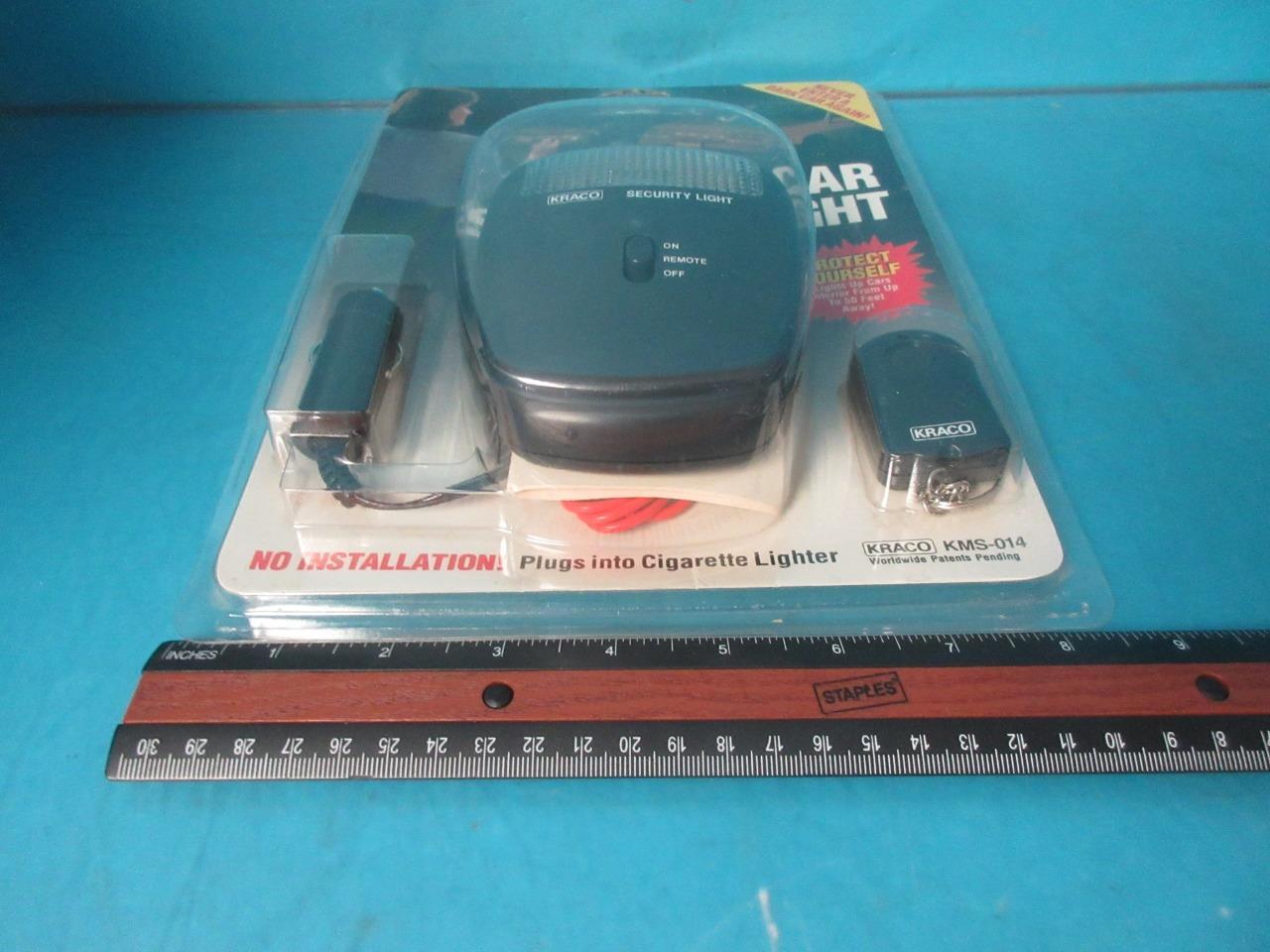 NEW CAR SECURITY LIGHT REMOTE CONTROLLED KRACO KMS-014 Light 50 FEET AWAY