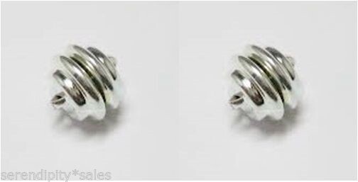 2 sets SILVER MAGNETIC CLASPS Mag-Lok ~ Super Strong ~ 11mm x 11mm