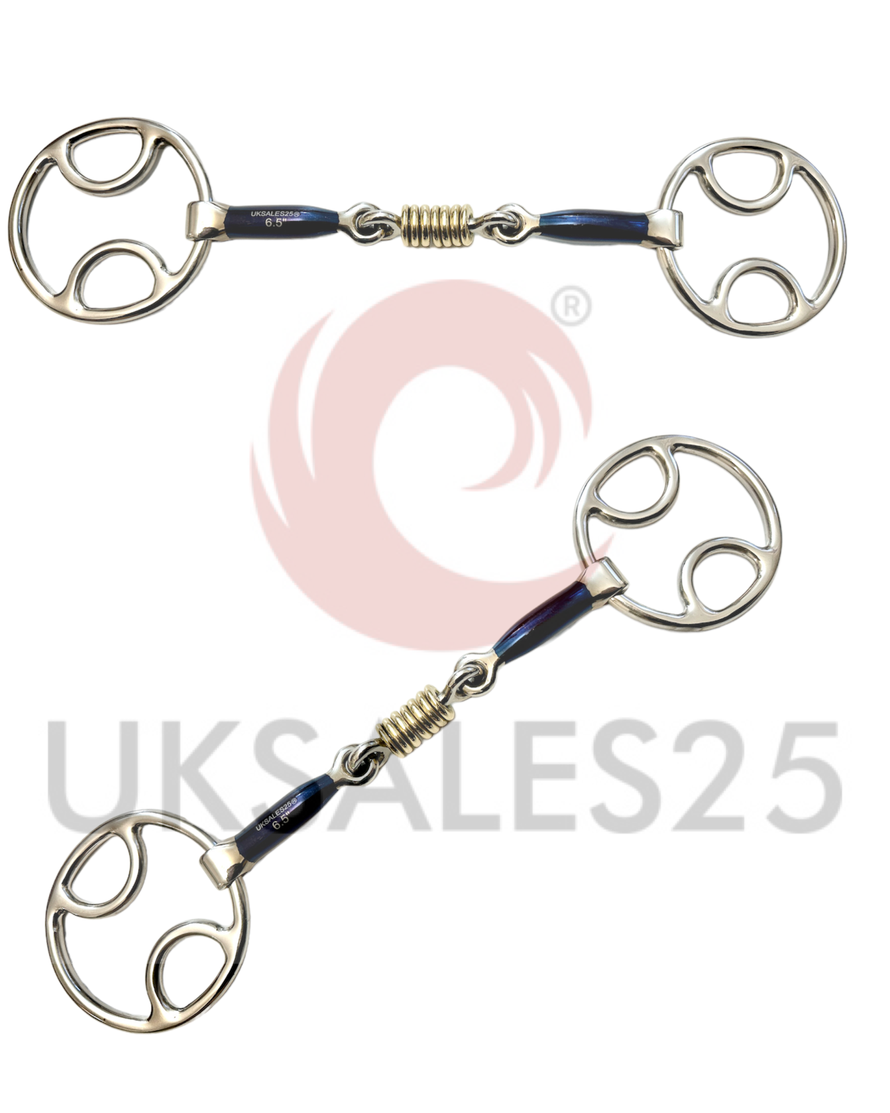 Blue Sweet Iron Bevel Snaffle Bit with Copper Rollers Versand Am Gleichen Tag