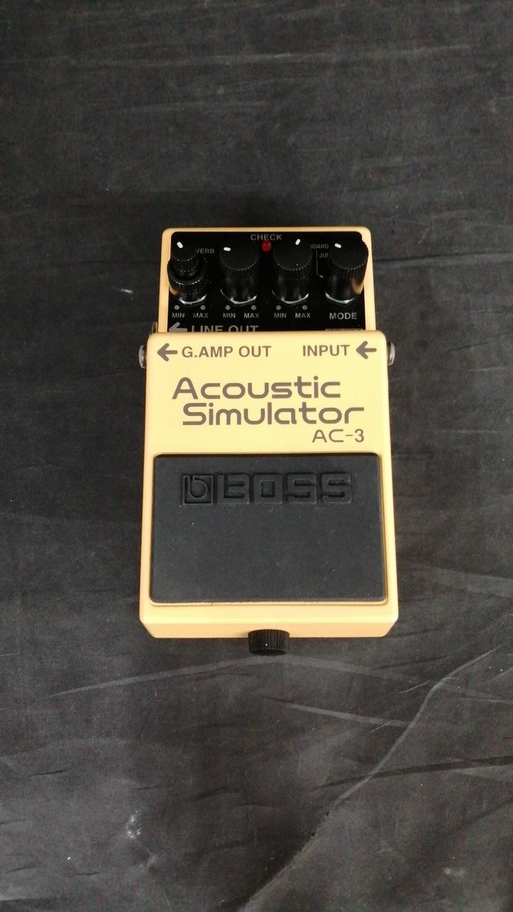 Boss AC-3 Acoustic Simulator Guitar Effects Pedal Yellow