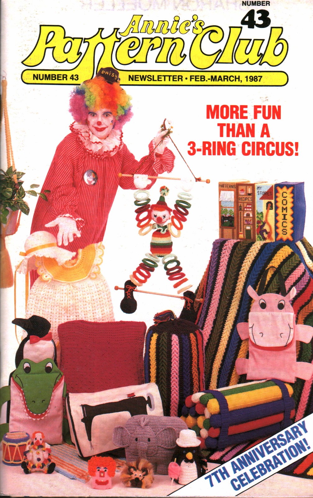 Annie's Pattern Club Newsletter Magazine | February-March 1987 No. 43