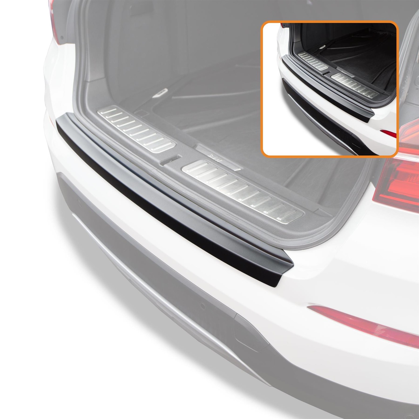 Travall Bumper Protector for BMW X4 (2014-2018) [M Sport] ABS Plastic Rear Guard