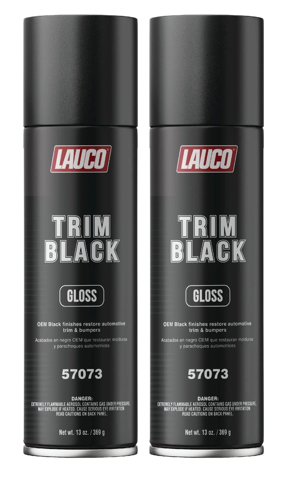 Trim Black Gloss Aerosol 13 oz. Durable OEM Finish 57073-2PACK