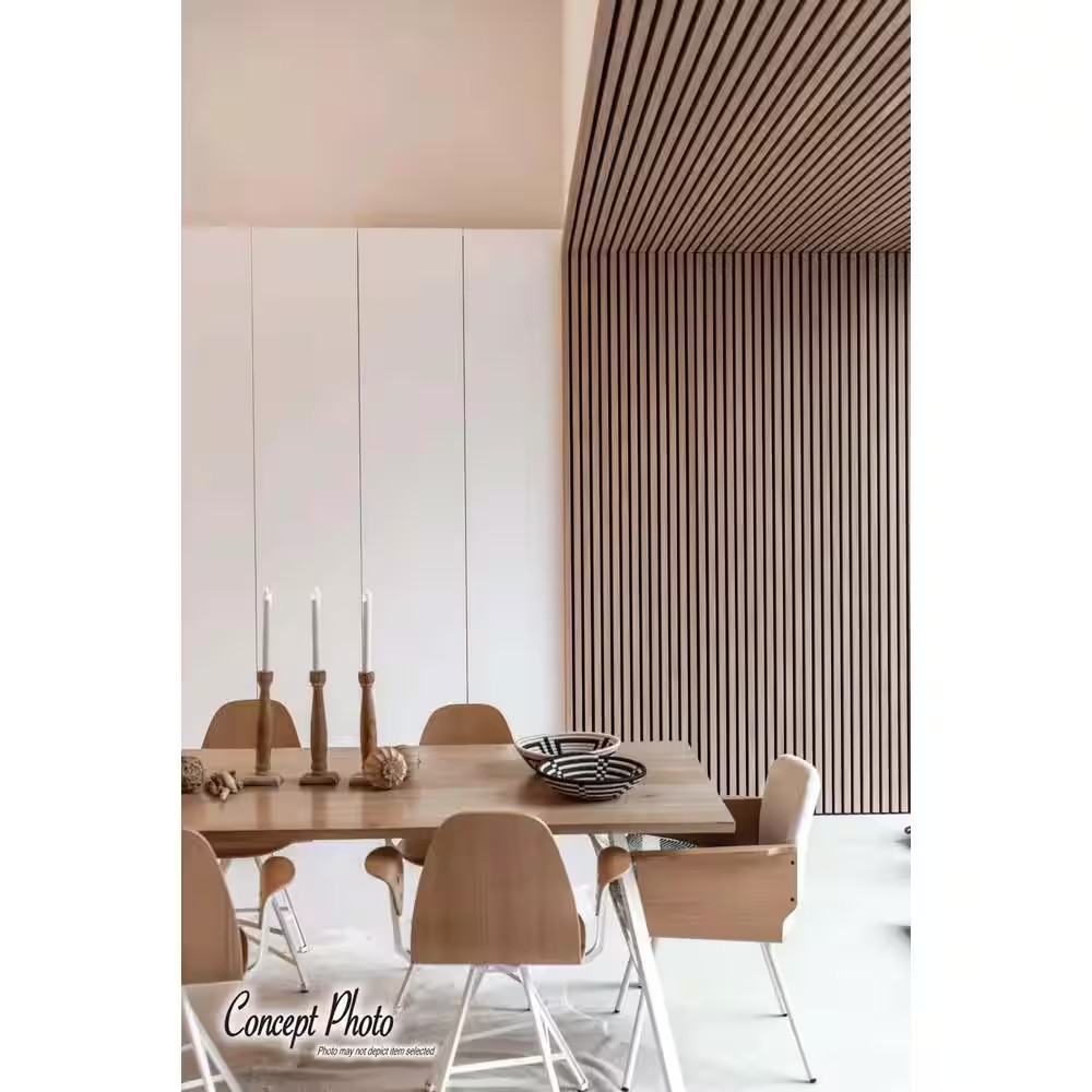 1 In. X 3-1/4 Ft. X 9 Ft. Wall Cladding White Interlocking Composite Decorative