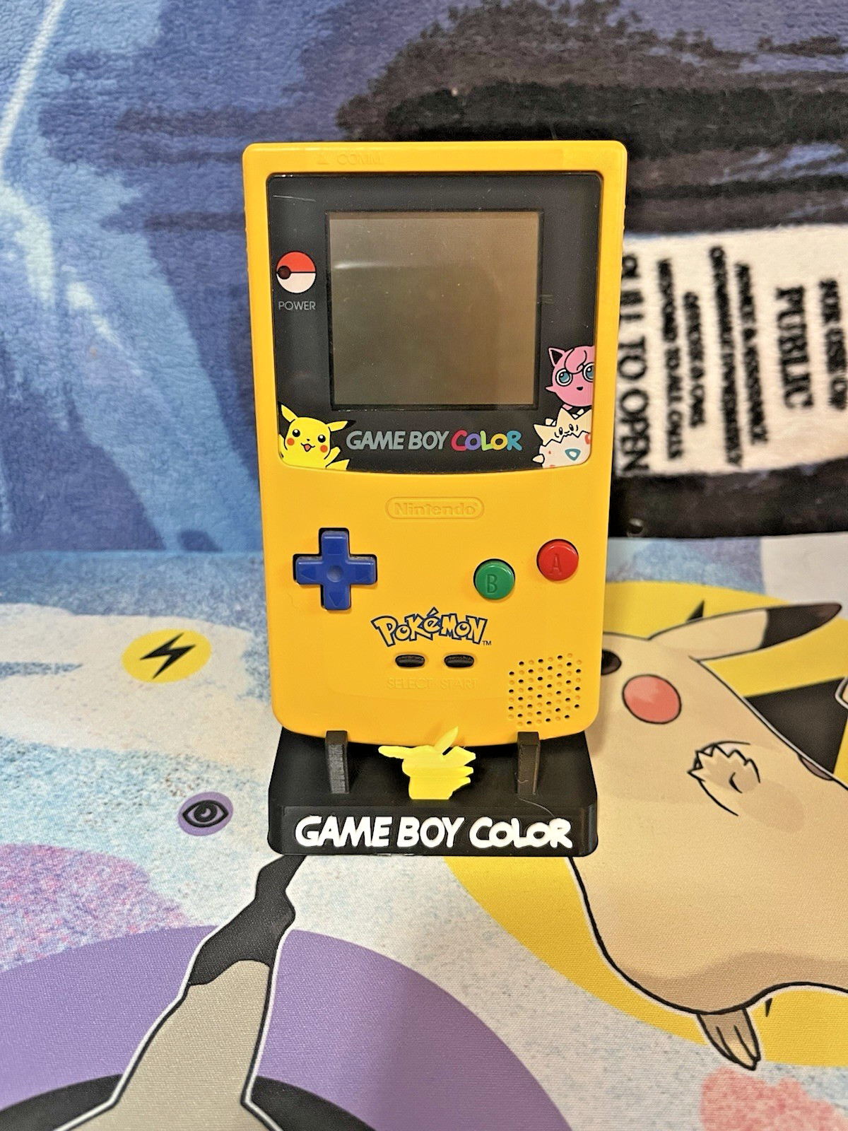 Gameboy Color Pikachu Display Stand
