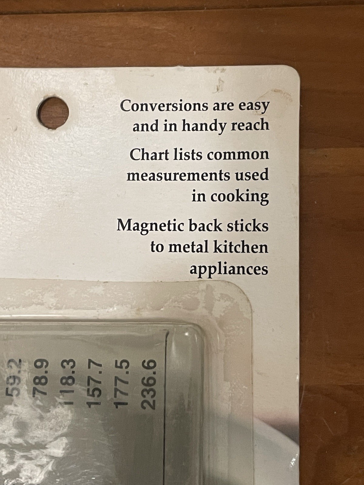 NEW Magnetic conversion chart 5”x3” EKCO Measuring Made Easier