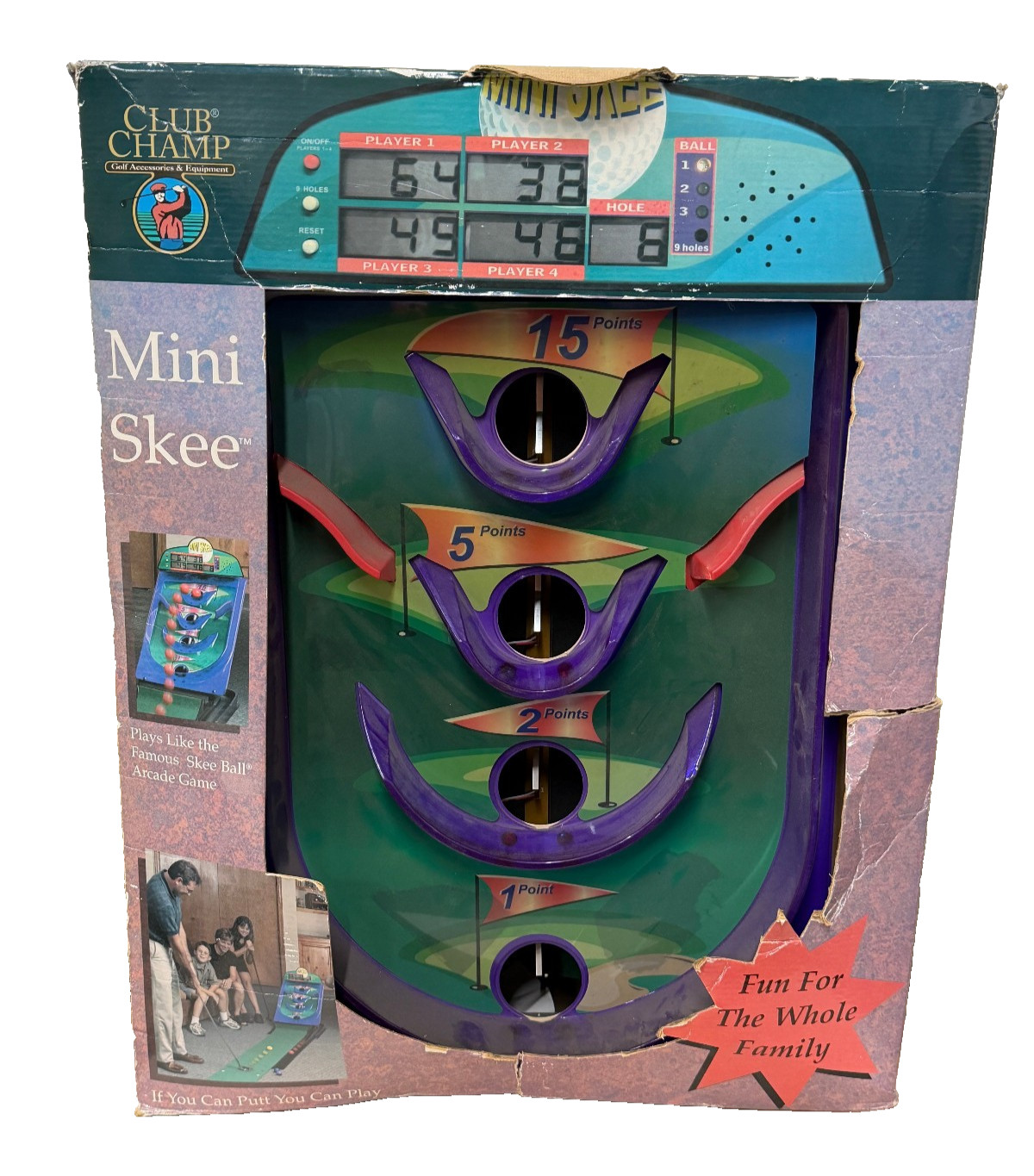 Club Champ Mini Skee Arcade Style Golf Game *In Box * SEE