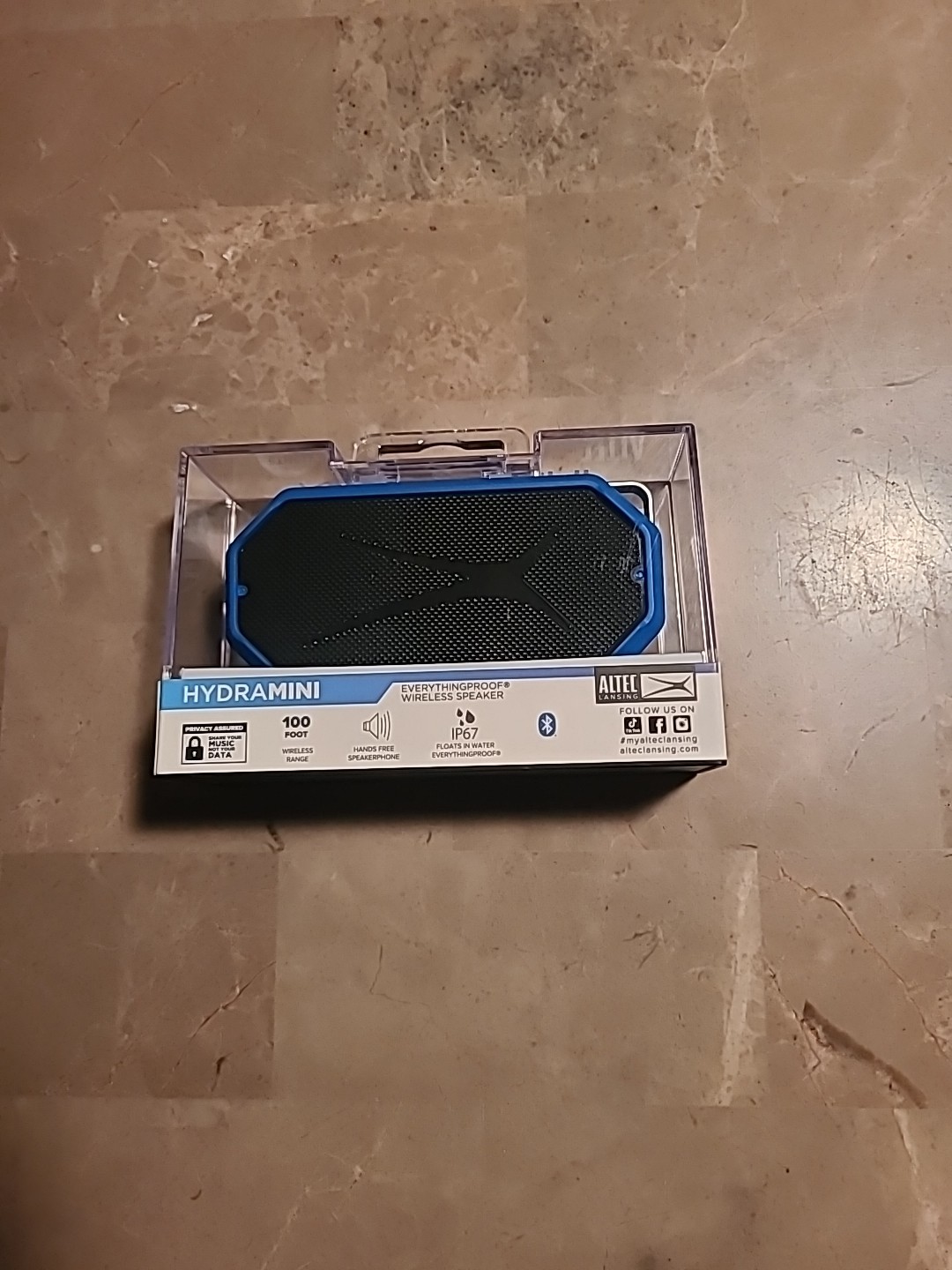 - HydraMini Wireless Bluetooth Speaker, IP67 Waterproof USB C Rechargeable Ba...