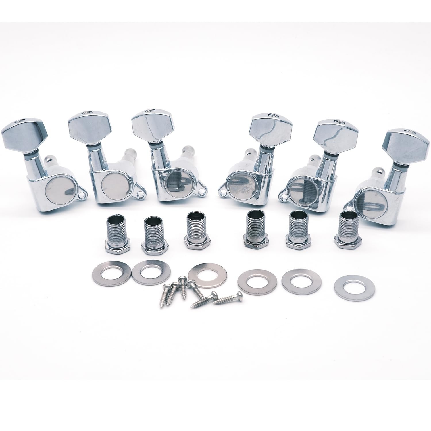 6 Pieces 3L3R Guitar tuner pegs,small Square Sealed guitar tuning pegs tuners...