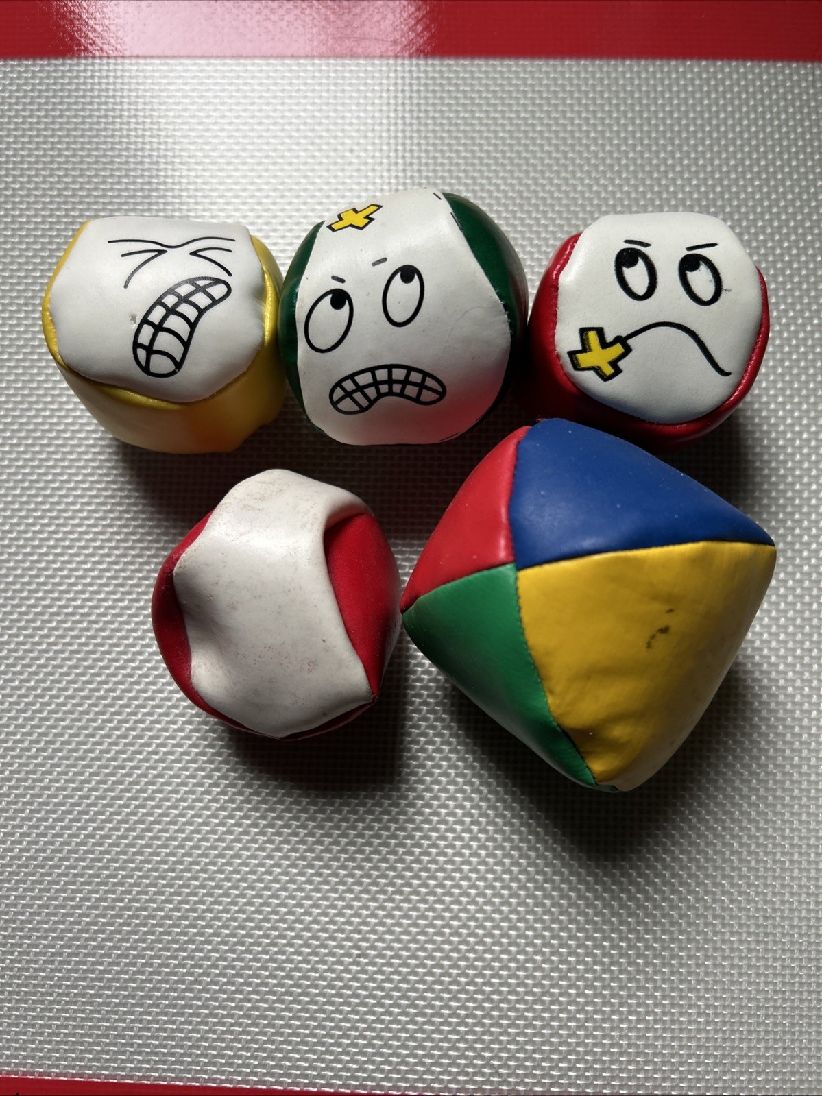 Set of 5 Juggling Bean Bag Balls Hacky Sack