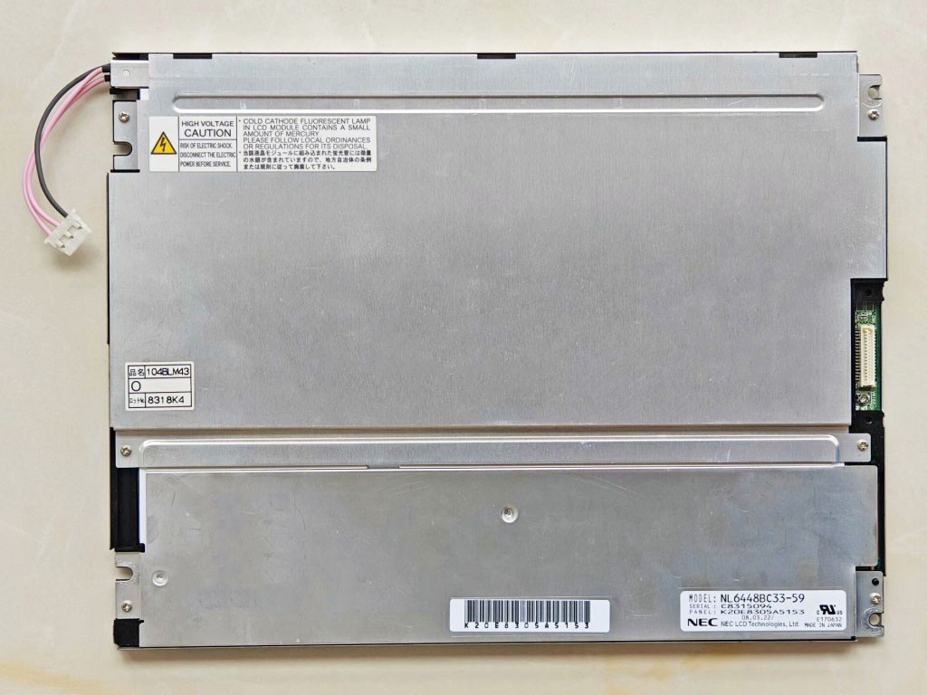 NEW Original 10.4" NL6448BC33-59 NL6448BC33-59D LCD Display Screen Panel For NEC