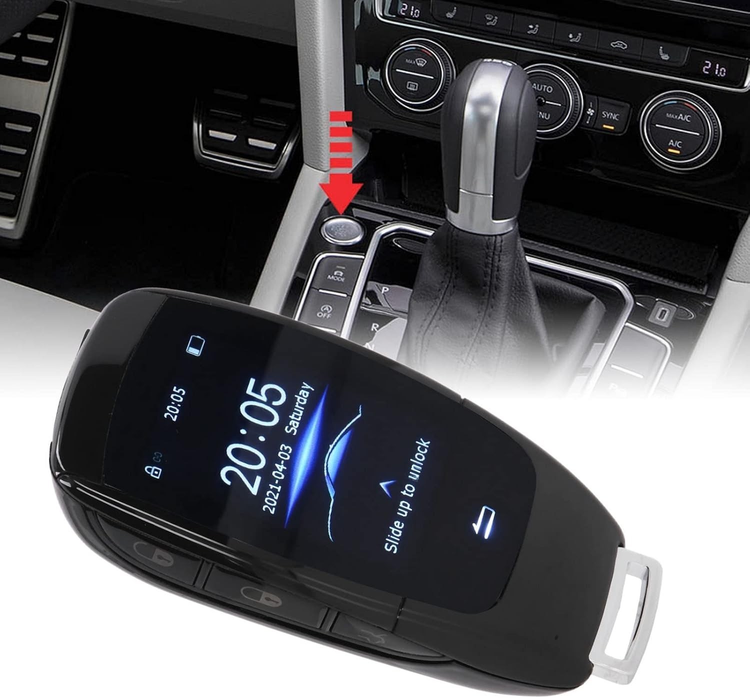 Smart Remote Key,TK900 LCD Smart Key Remote Keyless Entry for Start Stop Engine