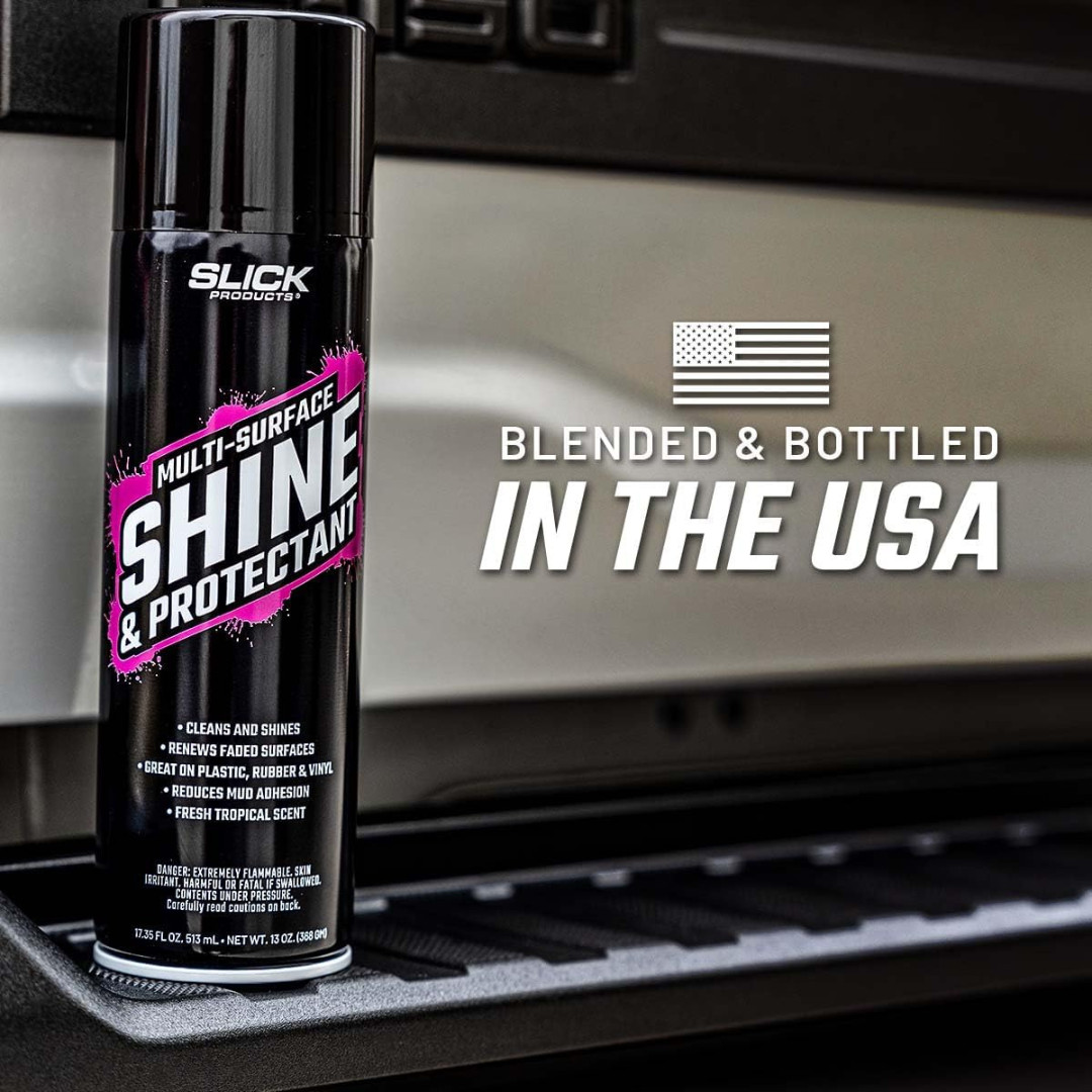 Slick Products 12 Pack Multi-Surface Shine & Protectant High Gloss Clear Spray