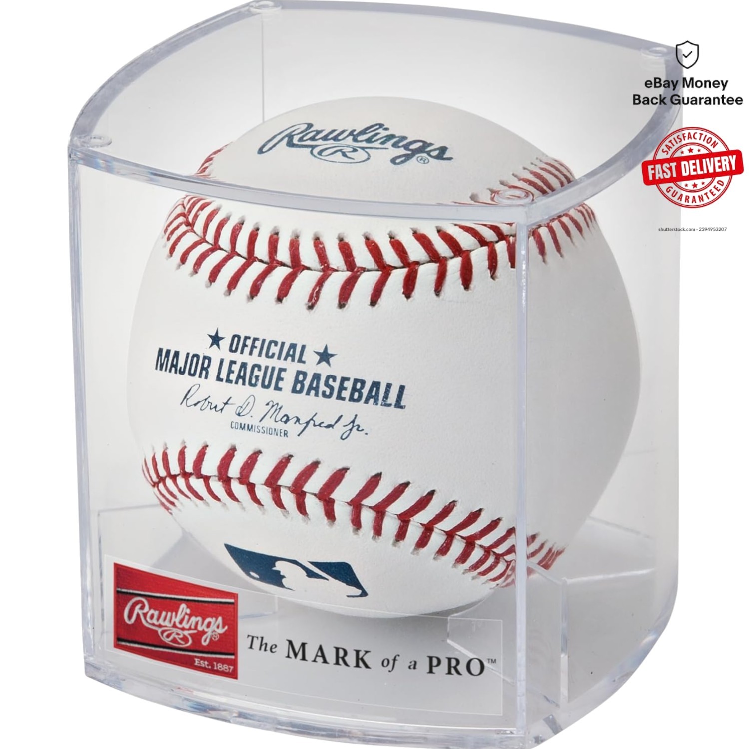 MLB Official Baseball with Protection Case - Perfect for Display and Autographs