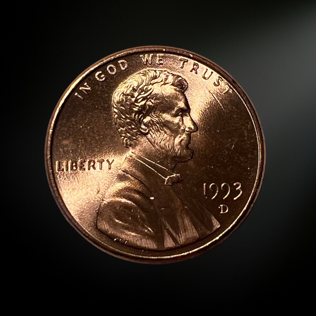 1993-D Lincoln Memorial Penny BU RED Brilliant Uncirculated Denver Mint